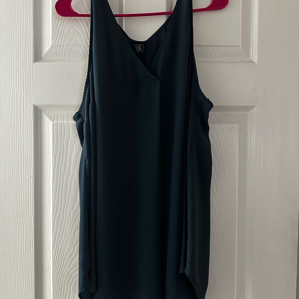 Torrid Dark Blue V-Neck Tank Top